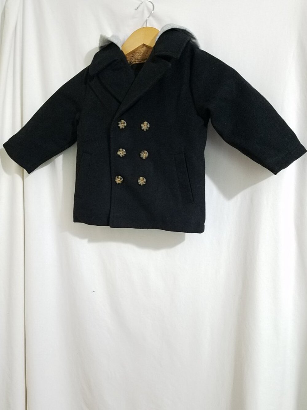 London Fog Boys Dress Coat 3T Black NWT